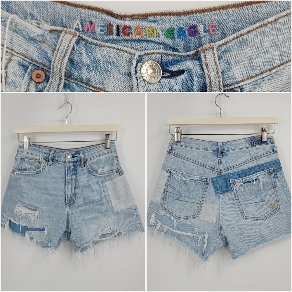 American Eagle Outfitters Light Blue Jean Shorts